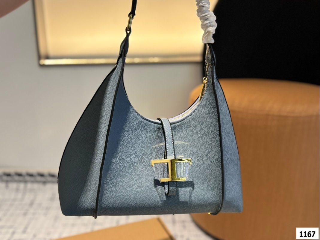 Tod's DiBag Slate Blue Leather Shoulder Bag view
