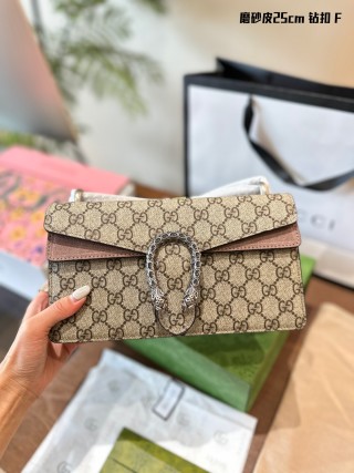 Gucci Dionysus Crystal-Embellished GG Canvas Shoulder Bag view 2