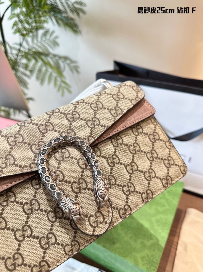 Gucci Dionysus Crystal-Embellished GG Canvas Shoulder Bag view