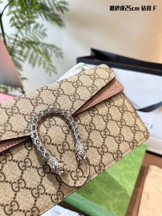 Gucci Dionysus Crystal-Embellished GG Canvas Shoulder Bag view 3
