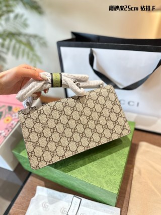 Gucci Dionysus Crystal-Embellished GG Canvas Shoulder Bag view 6