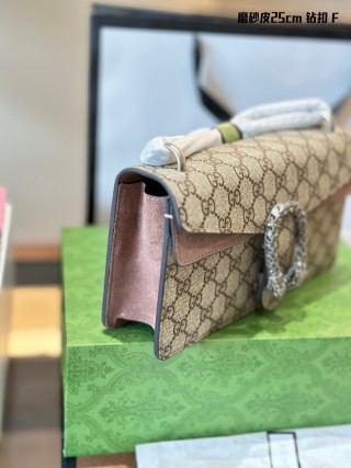 Gucci Dionysus Crystal-Embellished GG Canvas Shoulder Bag view 9