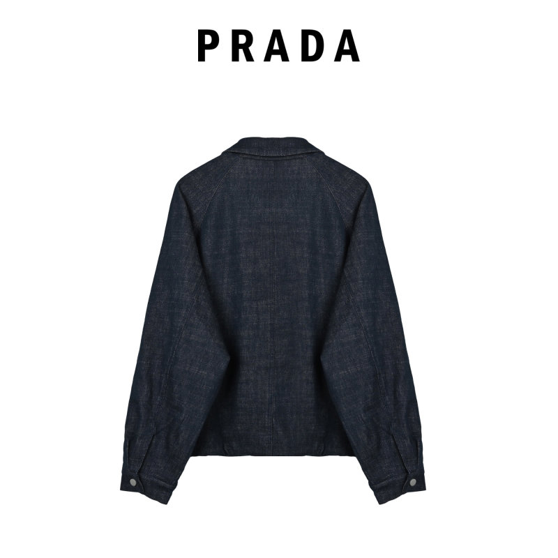 Ikesai Navy Denim Zip Jacket view