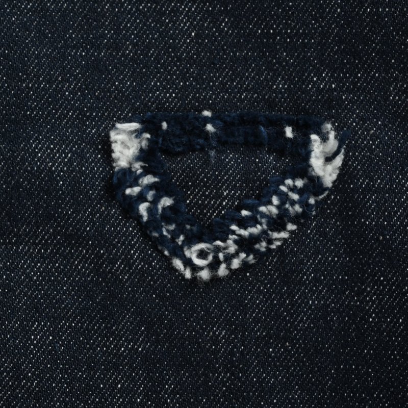 Ikesai Navy Denim Zip Jacket view