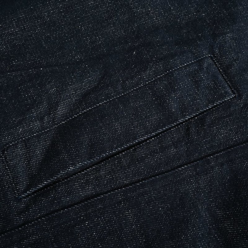 Ikesai Navy Denim Zip Jacket view
