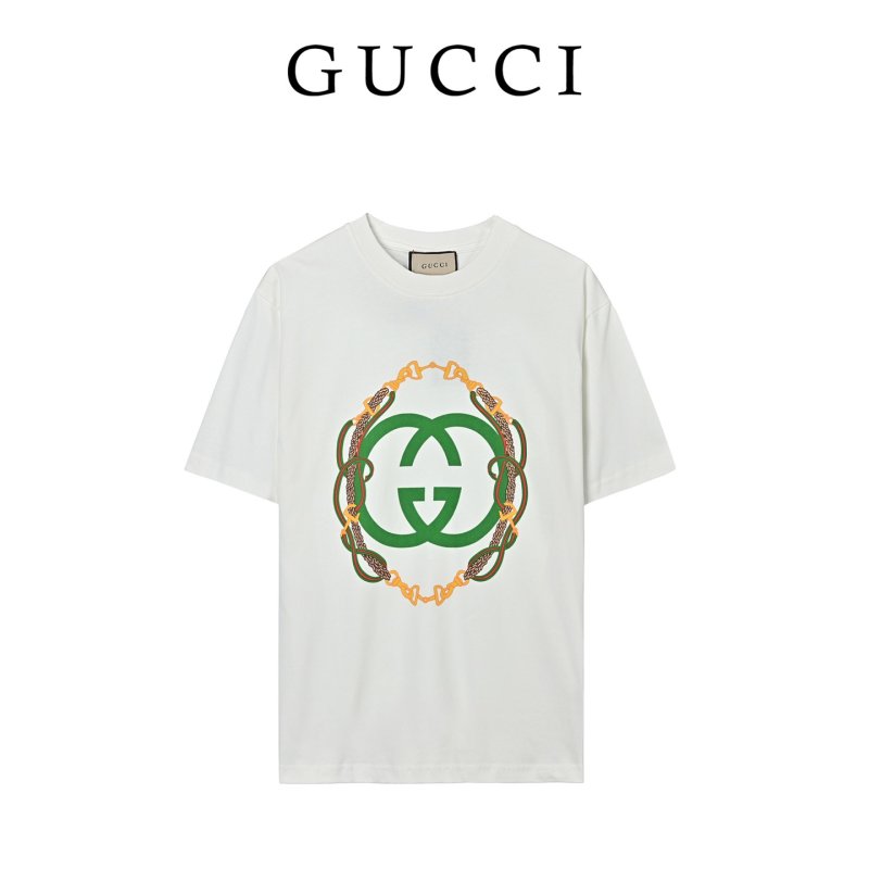 Gucci GG Logo White Short Sleeve T-Shirt view