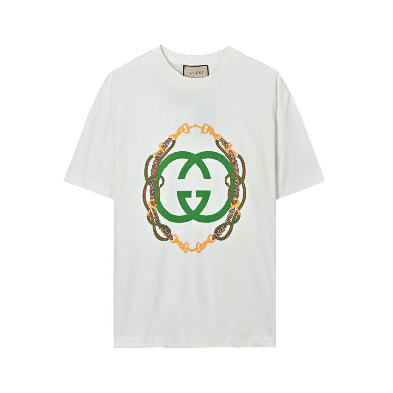 Gucci GG Logo White Short Sleeve T-Shirt view