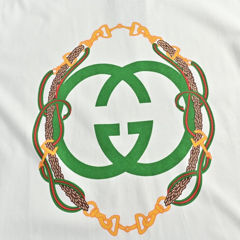 Gucci GG Logo White Short Sleeve T-Shirt view