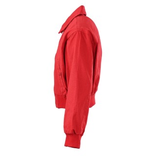 Prada Red Cropped Bomber Jacket view 2