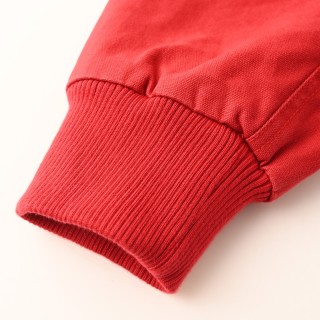 Prada Red Cropped Bomber Jacket view 5