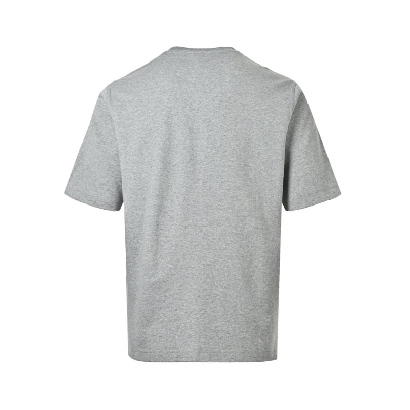 Oversized Grey Short Sleeve T-Shirt with Embroidered Logo view
