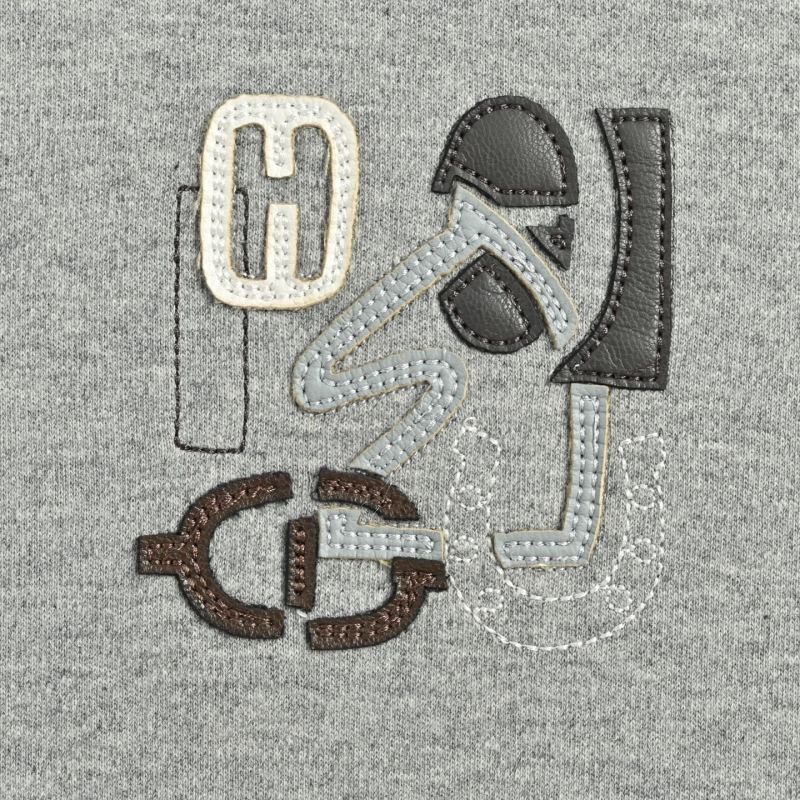 Oversized Grey Short Sleeve T-Shirt with Embroidered Logo view