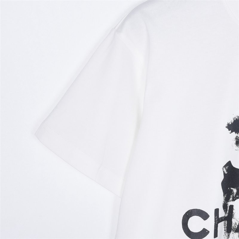 Chanel Bicycle Print White T-Shirt view