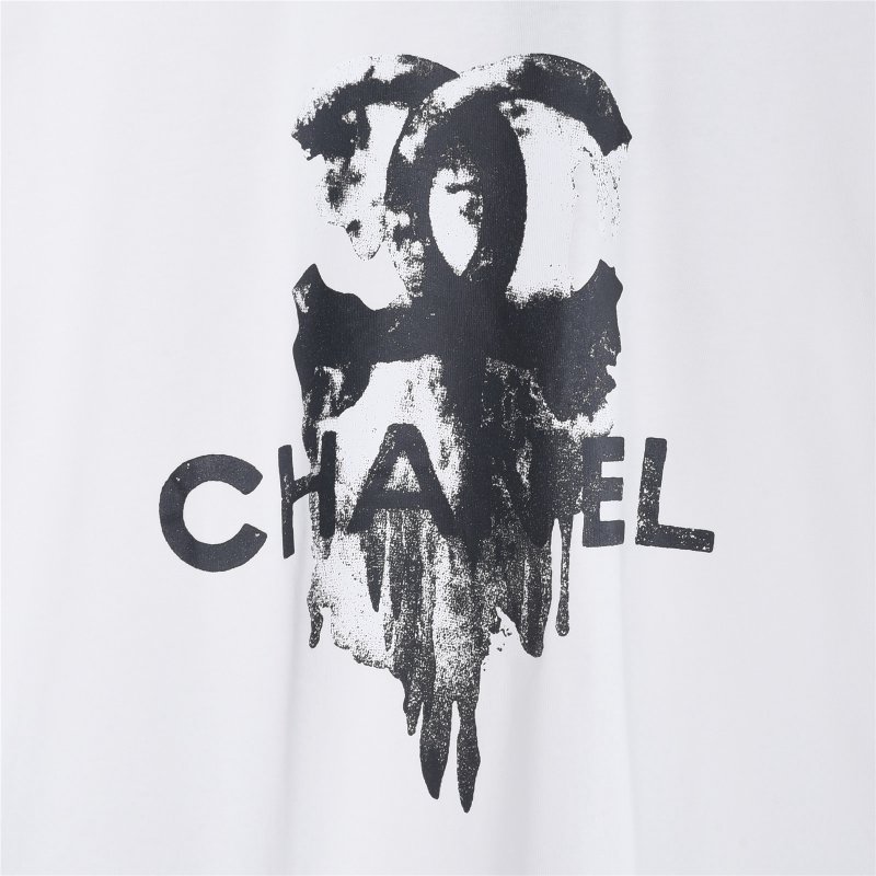 Chanel Bicycle Print White T-Shirt view