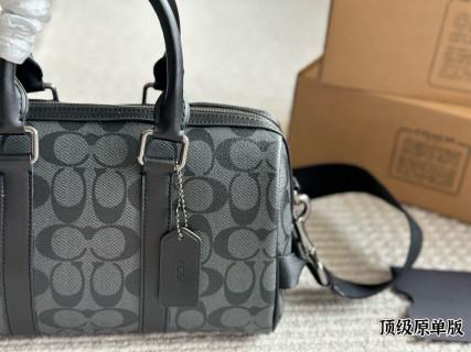 Coach Gotham 24 Pillow Bag Black Signature Canvas view 2