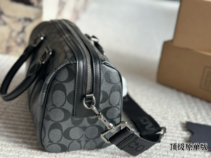 Coach Gotham 24 Pillow Bag Black Signature Canvas view 8