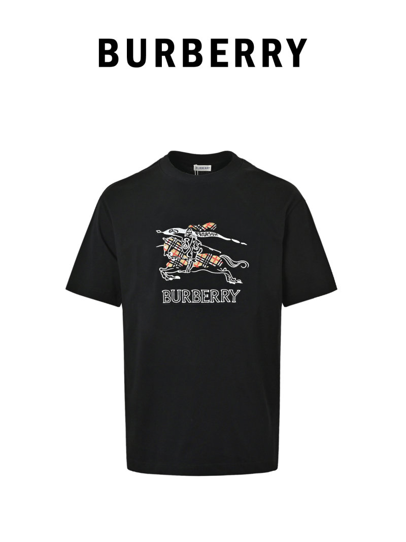 Burberry Equestrian Graphic Black T-Shirt view