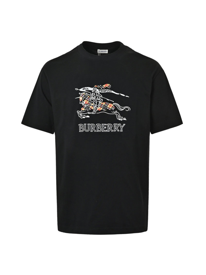 Burberry Equestrian Graphic Black T-Shirt view