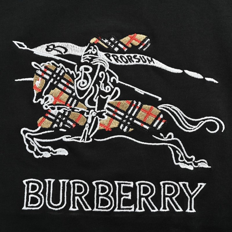 Burberry Equestrian Graphic Black T-Shirt view