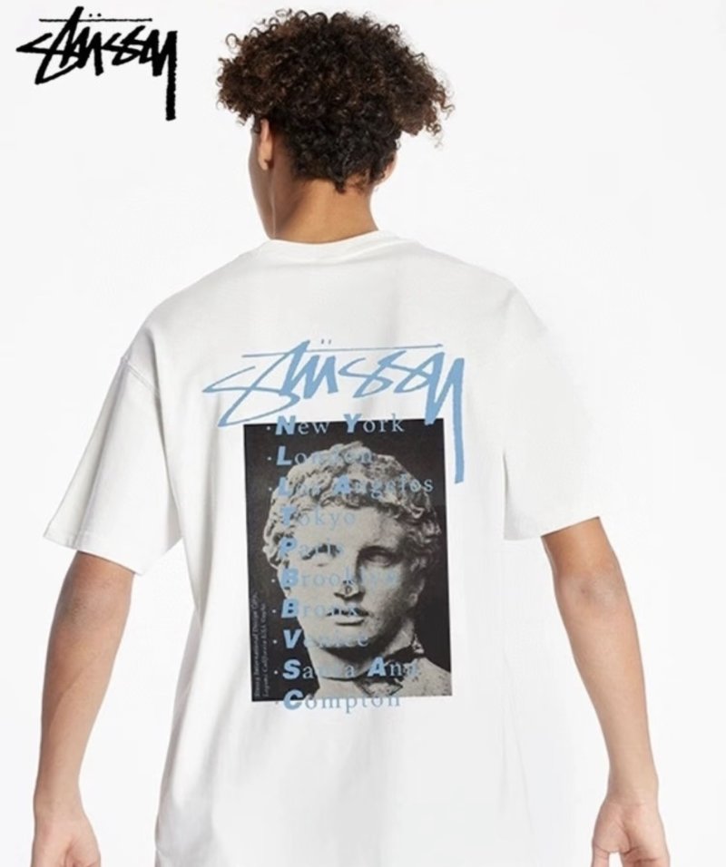 Stüssy New York White Short Sleeve T-Shirt