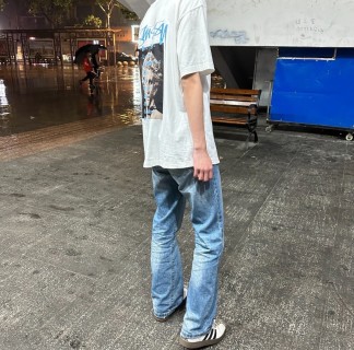 Stüssy New York White Short Sleeve T-Shirt view 4