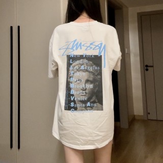 Stüssy New York White Short Sleeve T-Shirt view 7