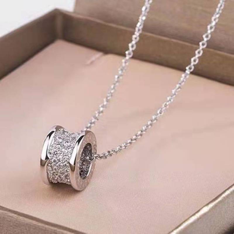 Bvlgari B.Zero1 18K White Gold Diamond Pendant Necklace view