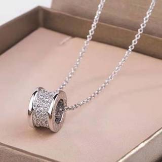 Bvlgari B.Zero1 18K White Gold Diamond Pendant Necklace view 5