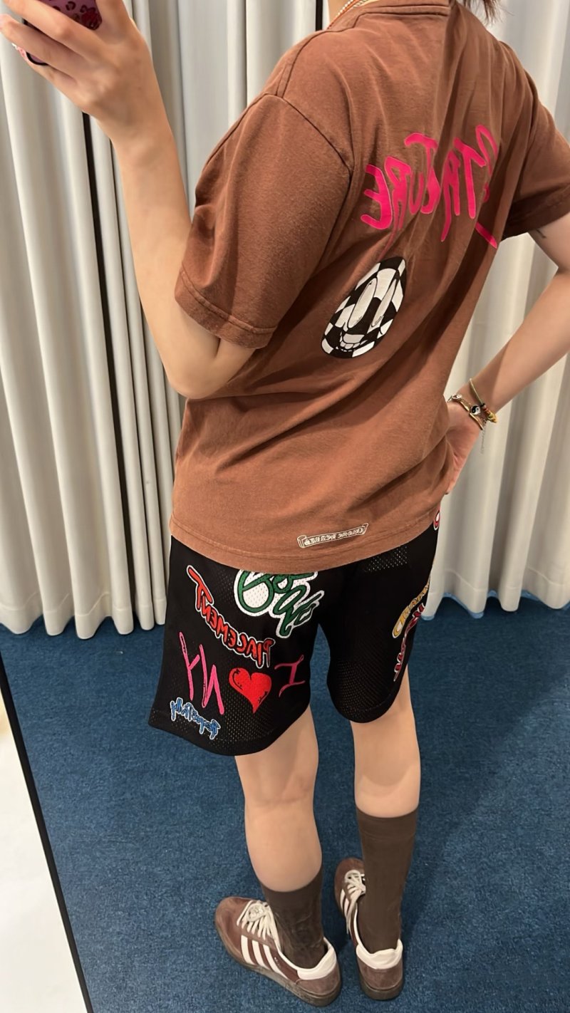 Brown Structure Graphic Short Sleeve T-Shirt view