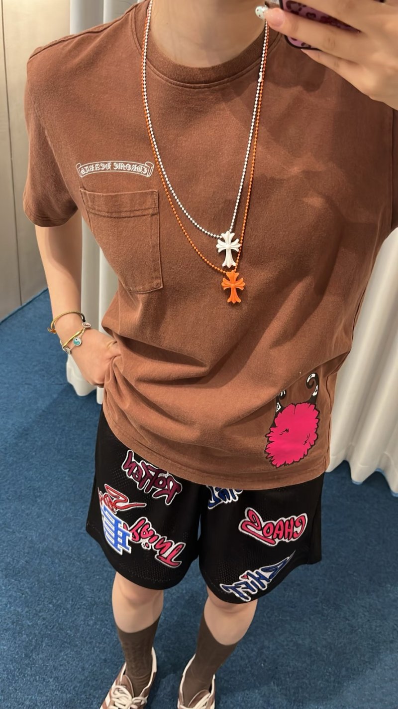 Brown Structure Graphic Short Sleeve T-Shirt view