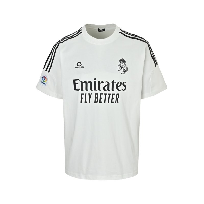 Adidas Real Madrid Emirates White Football Jersey view