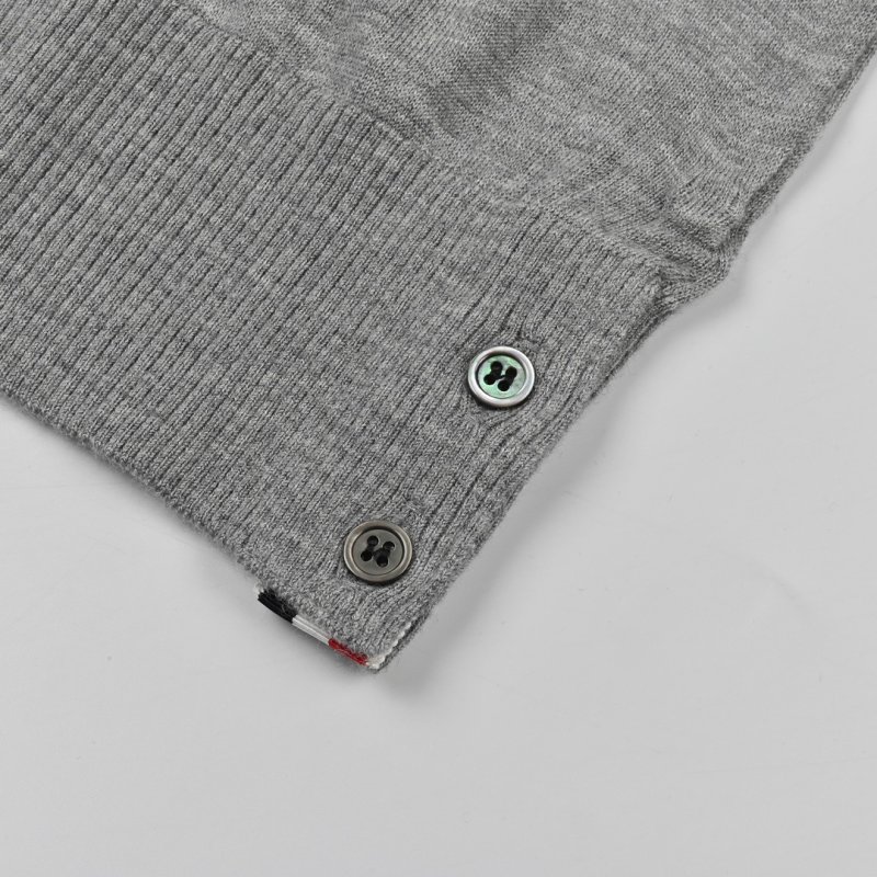 Grey Striped Sleeve Crewneck Sweatshirt view