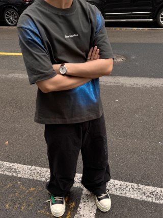 Acne Studios Black Logo T-Shirt view 2