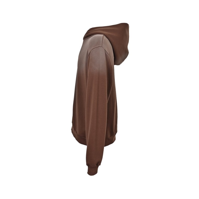 Brown Oversized Graphic Hoodie view