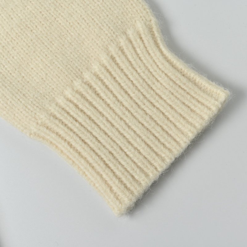 Burberry Cream Knit Sweater with Navy Horse Logo view