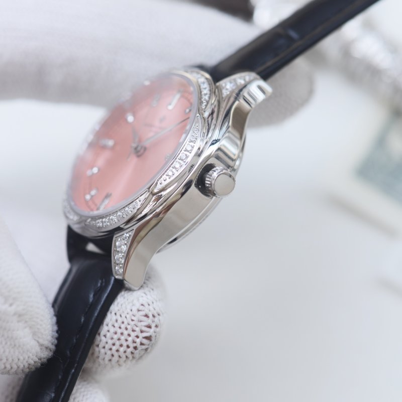 Vacheron Constantin Diamond Bezel Ladies Watch - Silver & Navy view