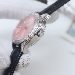 Vacheron Constantin Diamond Bezel Ladies Watch - Silver & Navy view 7