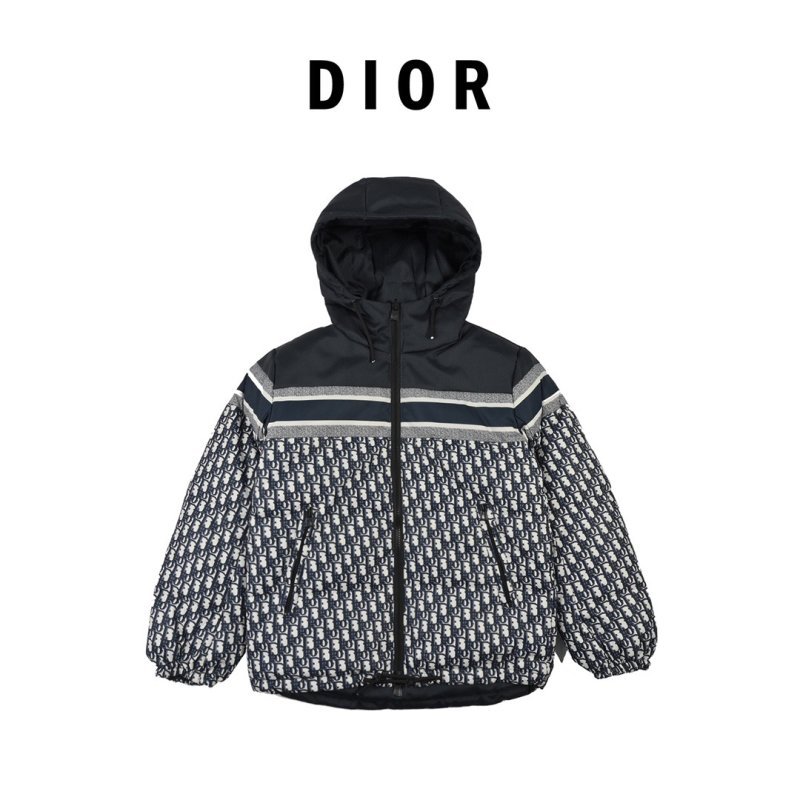 Dior Monogram Puffer Gilet Black Navy