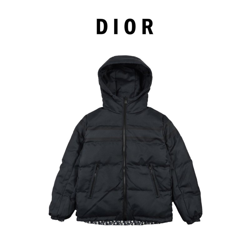Dior Monogram Puffer Gilet Black Navy view