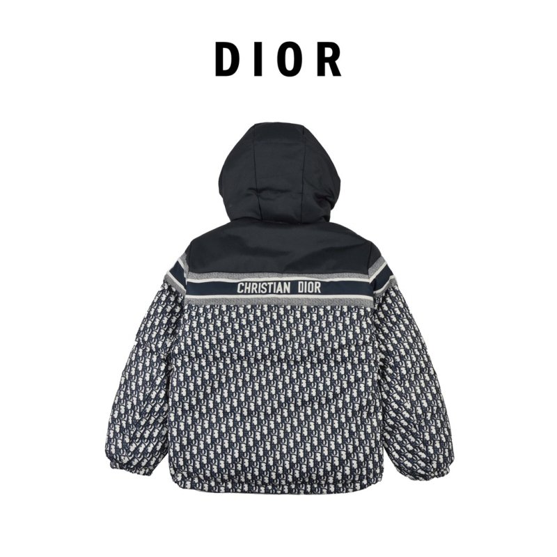 Dior Monogram Puffer Gilet Black Navy view