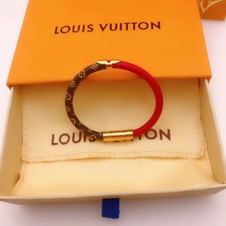 Louis Vuitton Color Block Bangle Red & Brown