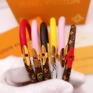 Louis Vuitton Color Block Bangle Red & Brown view 2