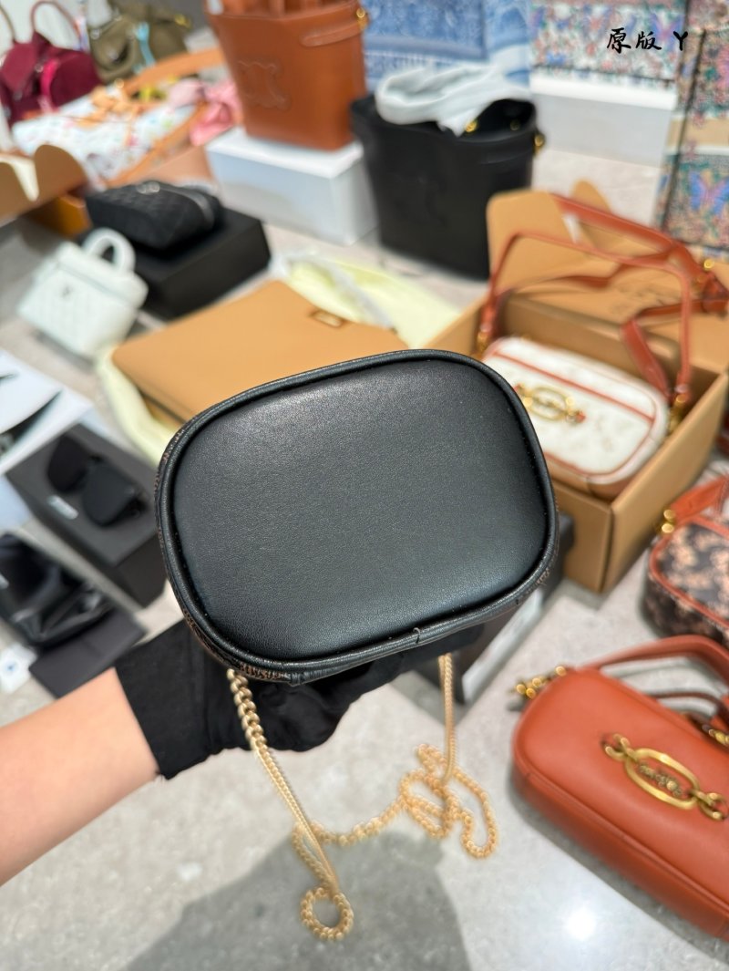 Coach Ava Mini Box Bag Black Signature view