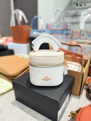 Coach Ava Mini Box Bag Black Signature view 9