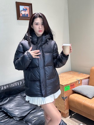 Black Puffer Down Jacket – Oversized Fit Winter Coat view 4