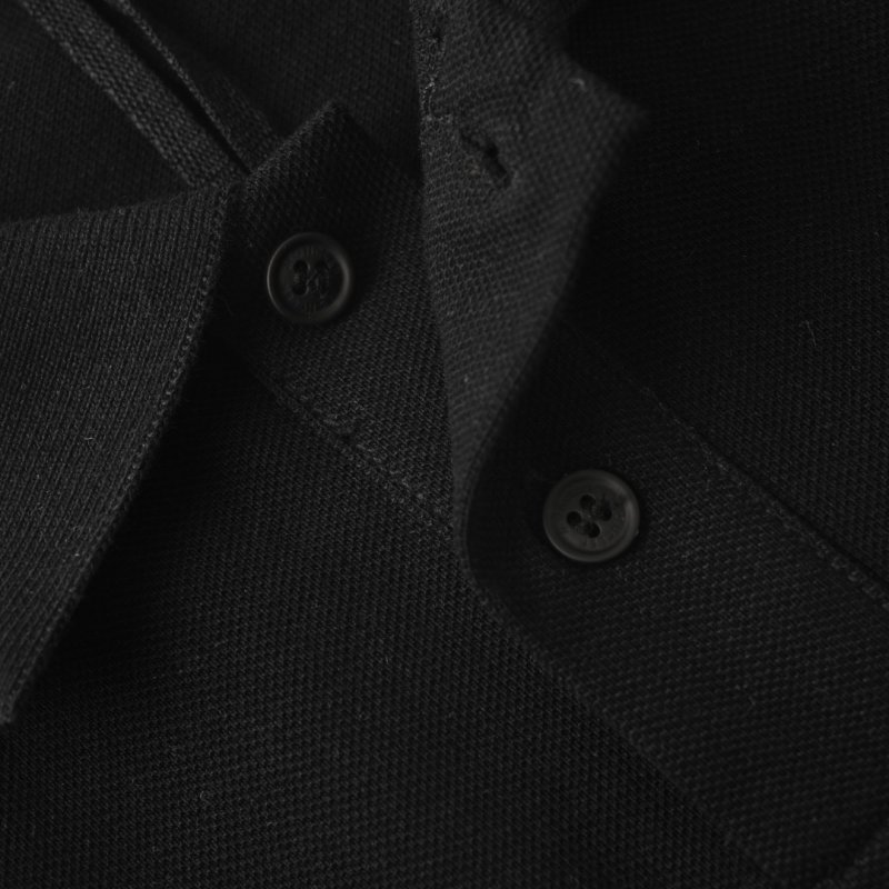Moncler Black Short Sleeve Polo Shirt view