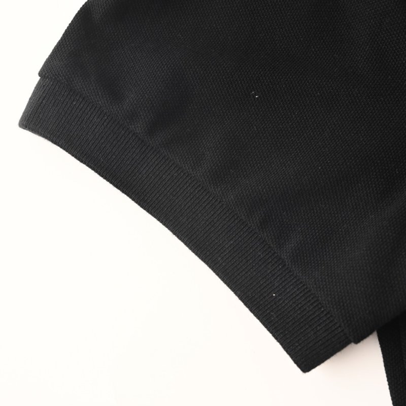 Moncler Black Short Sleeve Polo Shirt view