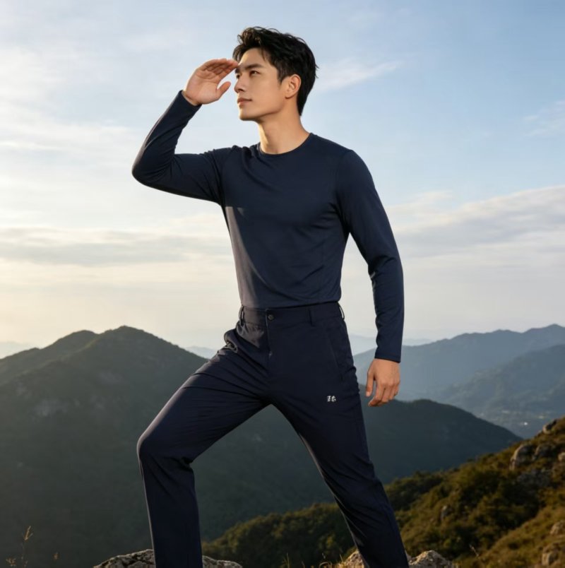 Kolon Sport Black Straight-Leg Business Casual Pants view