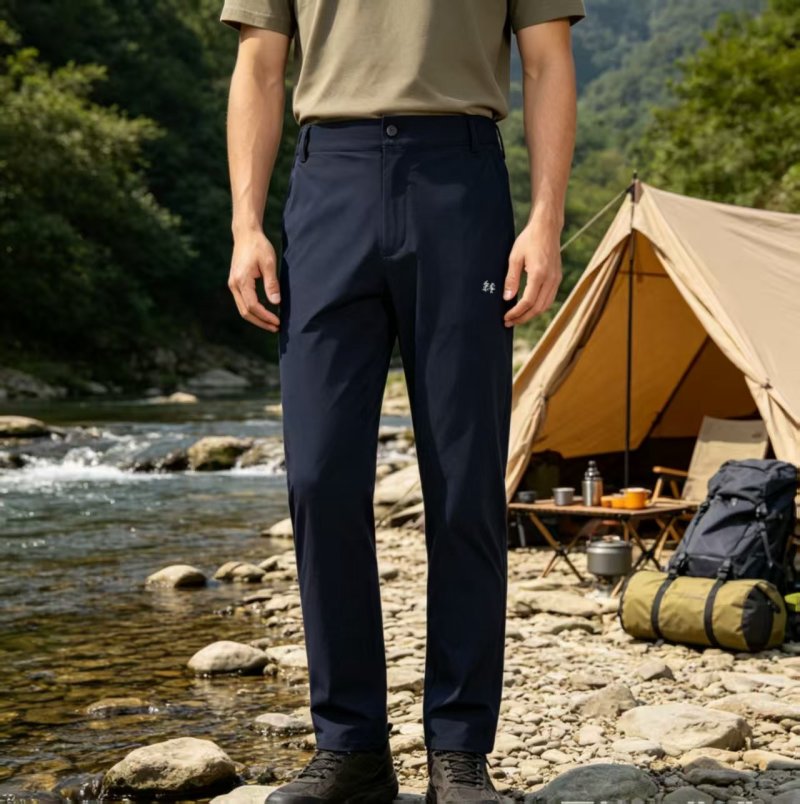 Kolon Sport Black Straight-Leg Business Casual Pants view
