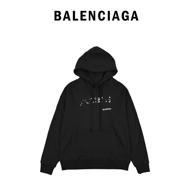 Balenciaga Black Logo Hoodie view